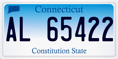 CT license plate AL65422