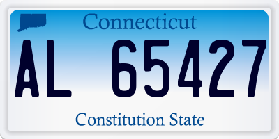 CT license plate AL65427