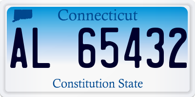 CT license plate AL65432
