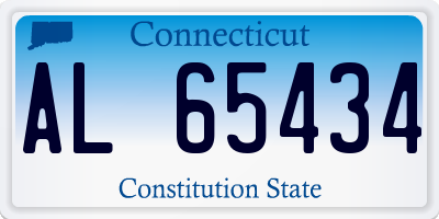 CT license plate AL65434