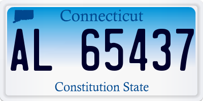 CT license plate AL65437
