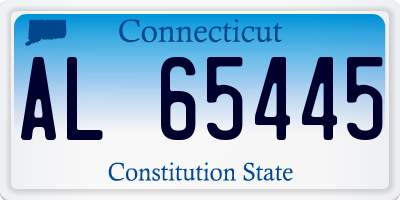 CT license plate AL65445