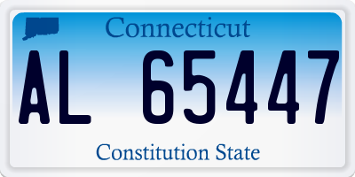 CT license plate AL65447
