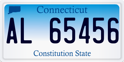 CT license plate AL65456