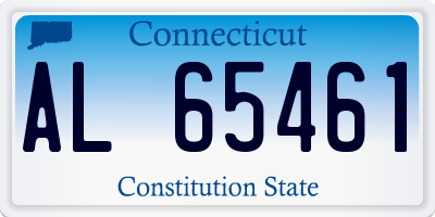 CT license plate AL65461