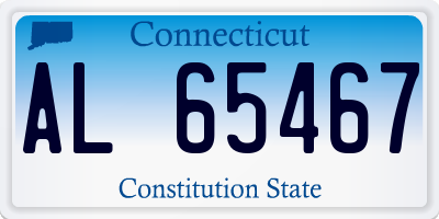 CT license plate AL65467