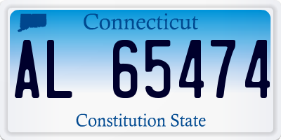 CT license plate AL65474