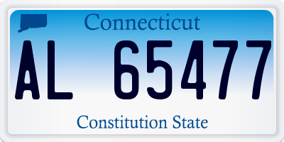CT license plate AL65477