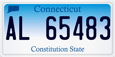 CT license plate AL65483