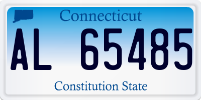 CT license plate AL65485