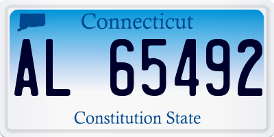 CT license plate AL65492