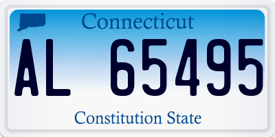 CT license plate AL65495