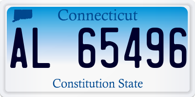 CT license plate AL65496