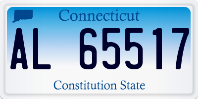 CT license plate AL65517