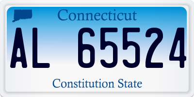 CT license plate AL65524