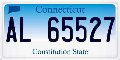 CT license plate AL65527