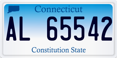 CT license plate AL65542
