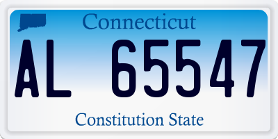 CT license plate AL65547