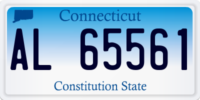 CT license plate AL65561