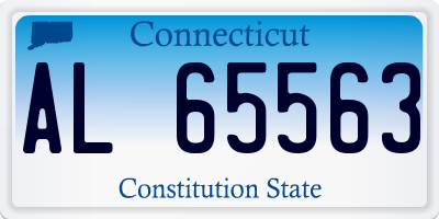 CT license plate AL65563