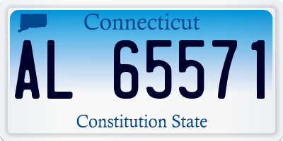 CT license plate AL65571
