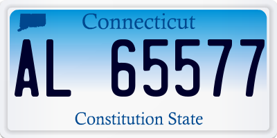 CT license plate AL65577