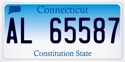 CT license plate AL65587