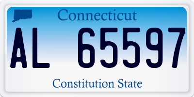 CT license plate AL65597
