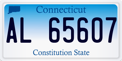 CT license plate AL65607