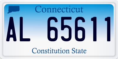 CT license plate AL65611