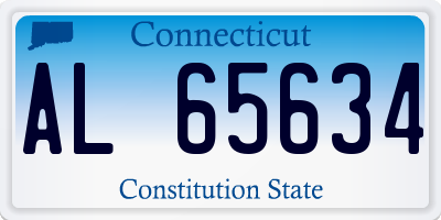 CT license plate AL65634