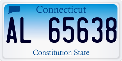 CT license plate AL65638