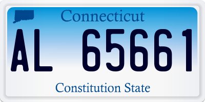 CT license plate AL65661