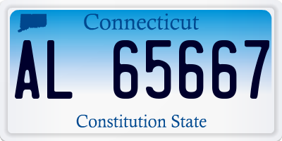 CT license plate AL65667