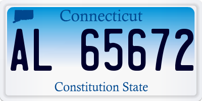 CT license plate AL65672