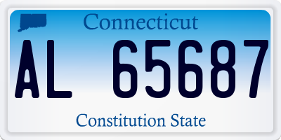 CT license plate AL65687