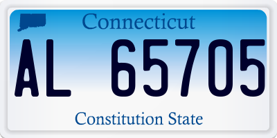 CT license plate AL65705
