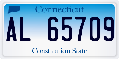 CT license plate AL65709