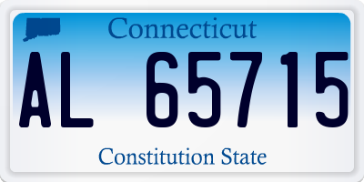CT license plate AL65715