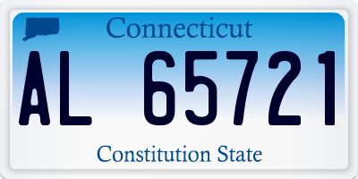 CT license plate AL65721