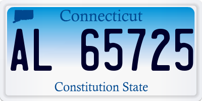 CT license plate AL65725