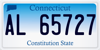 CT license plate AL65727
