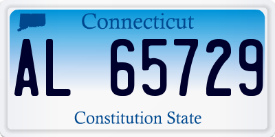 CT license plate AL65729