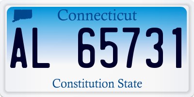 CT license plate AL65731