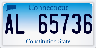 CT license plate AL65736