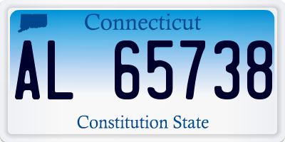 CT license plate AL65738