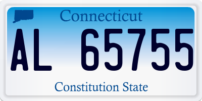 CT license plate AL65755