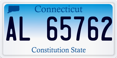CT license plate AL65762