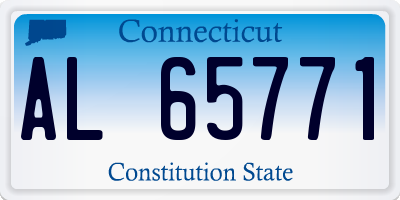 CT license plate AL65771