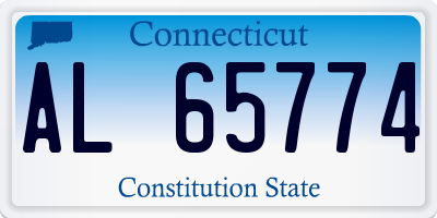 CT license plate AL65774